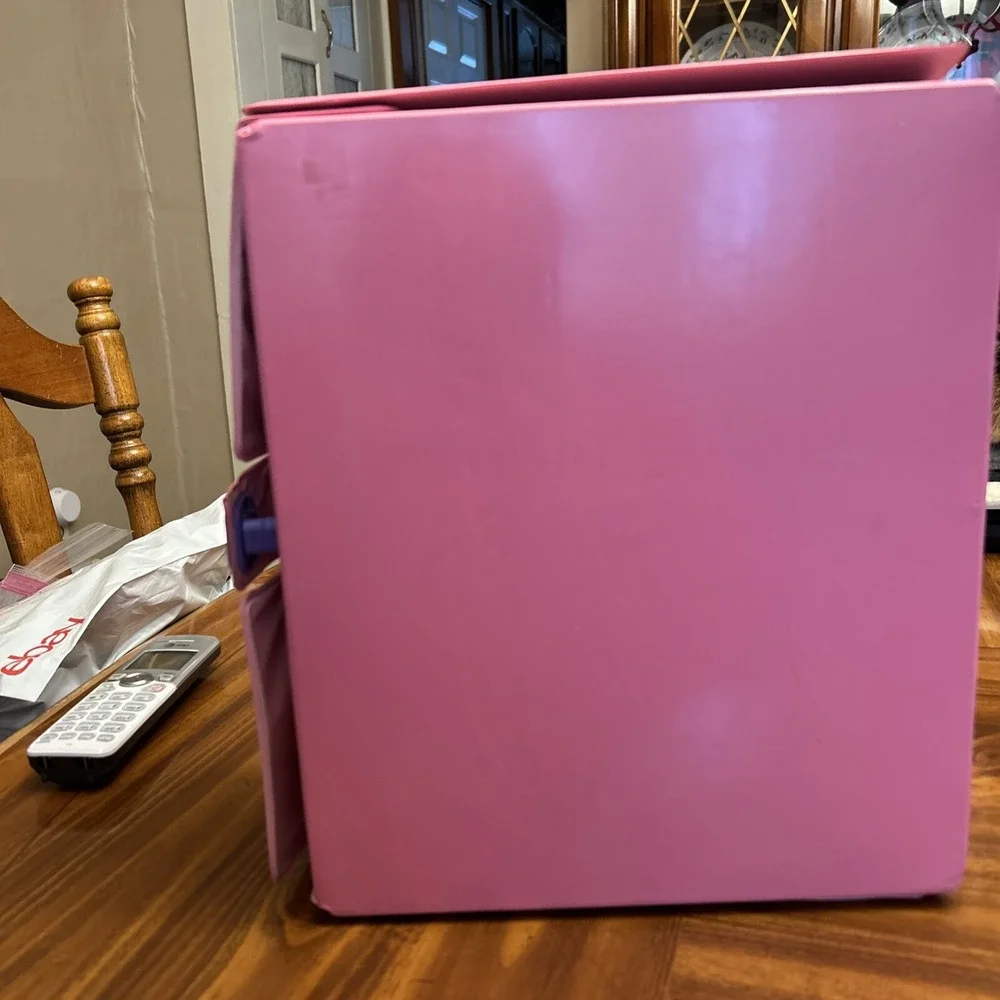 Barbie Large Pink Fashion Doll Carrying Case‎ or Trunk Nice Shape Vintage Soft